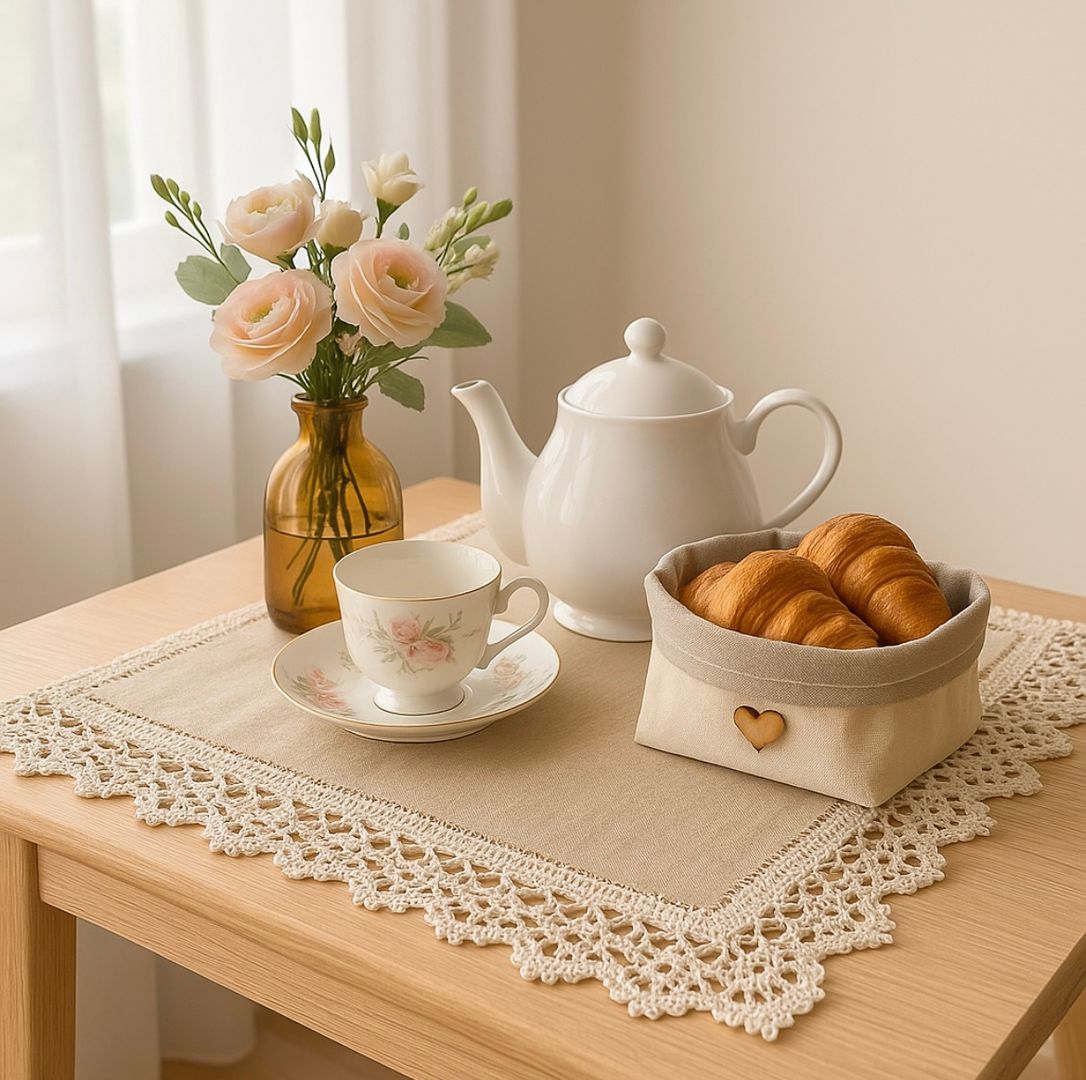 Individuales Lino& Crochet 2 U 