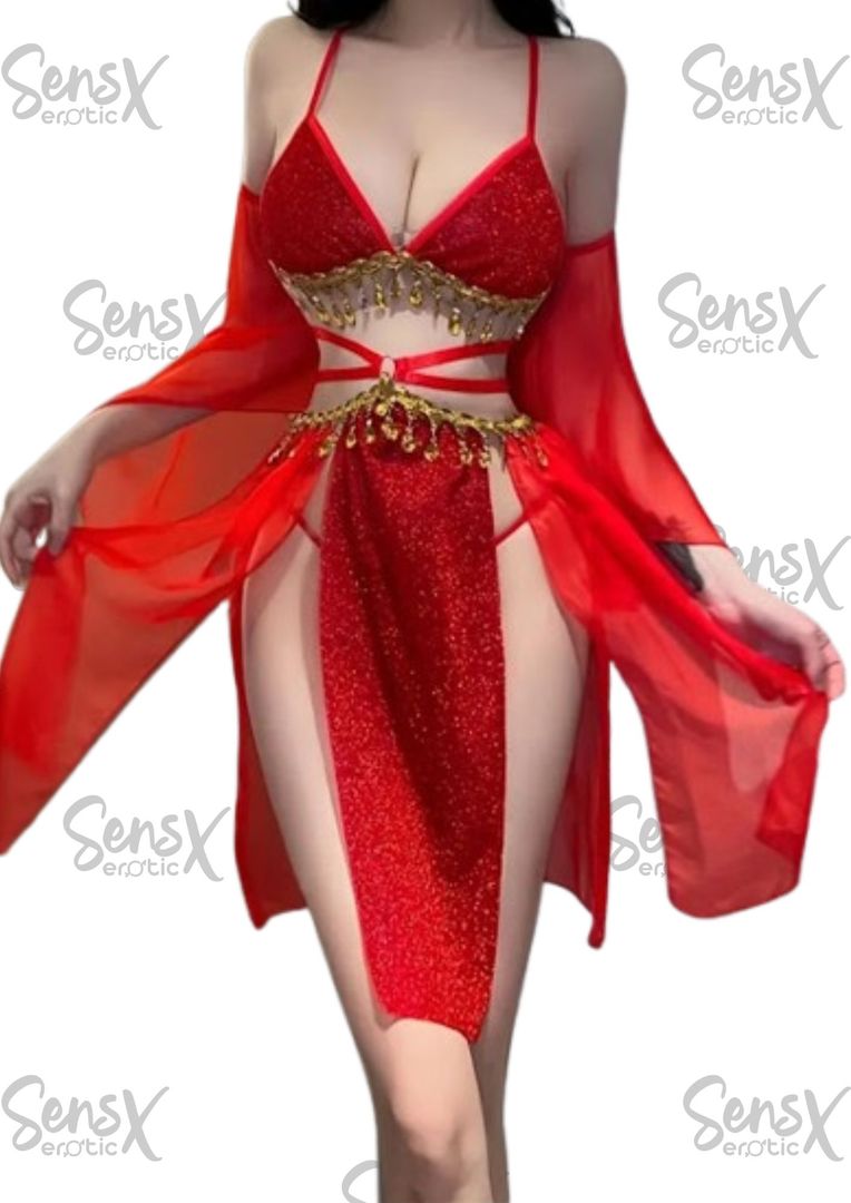 Elegante disfraz de hada, lencería china sexy