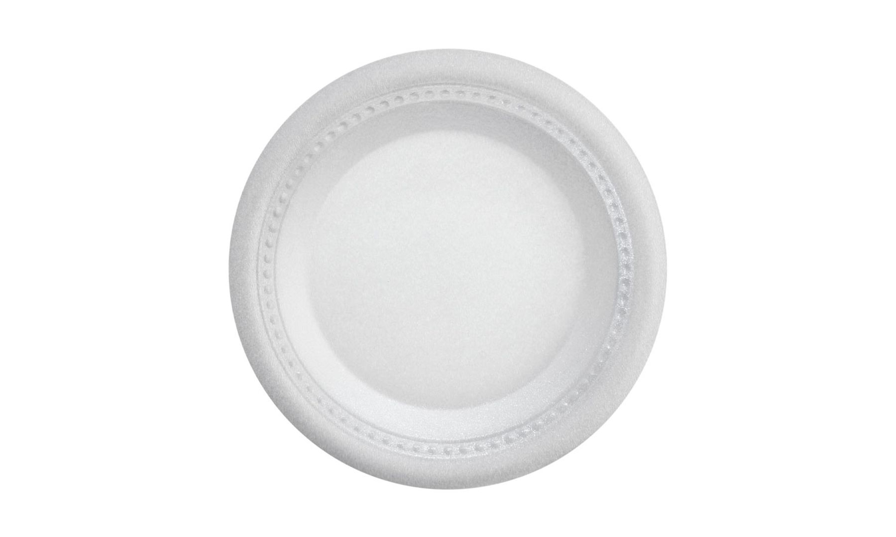   X. PLATO PANDO ESPUMADO 26 CM BLANCO - PQ X 20 UND 