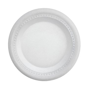 Imagen del producto   X. PLATO PANDO ESPUMADO 26 CM BLANCO - PQ X 20 UND 