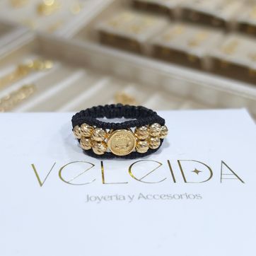 Imagen del producto ANILLO ARTESANAL TEJIDO DOBLE CON HERRAJE