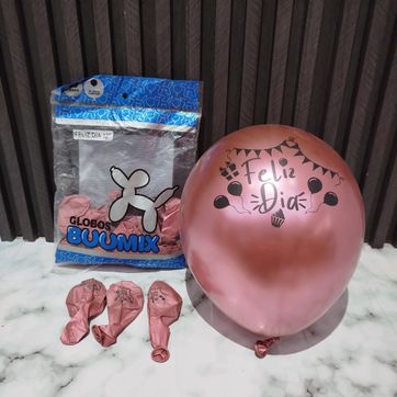 Imagen del producto GLOBLO x 50 R12 CROMADO FELIZ DÍA 