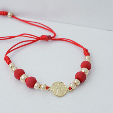 Imagen del producto Pulsera san benito balin 4mm y 5mm  liso