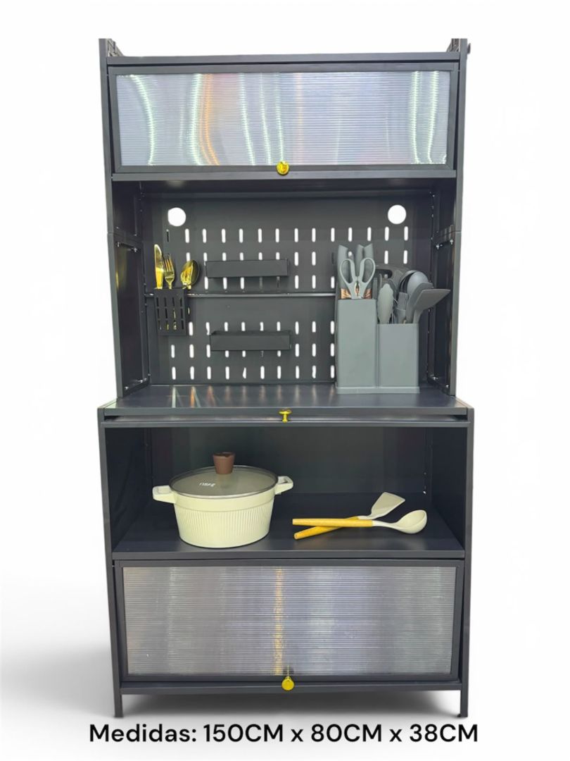 PLATERO ORGANIZADOR MULTIFUNCIONAL 3 GABINETES 150CMx80CMx38CM