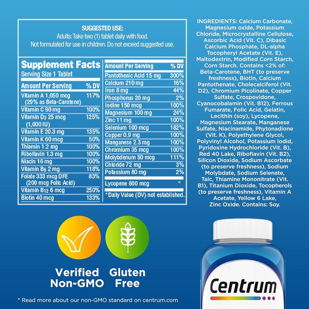 CENTRUM Multivitaminas Hombre x200