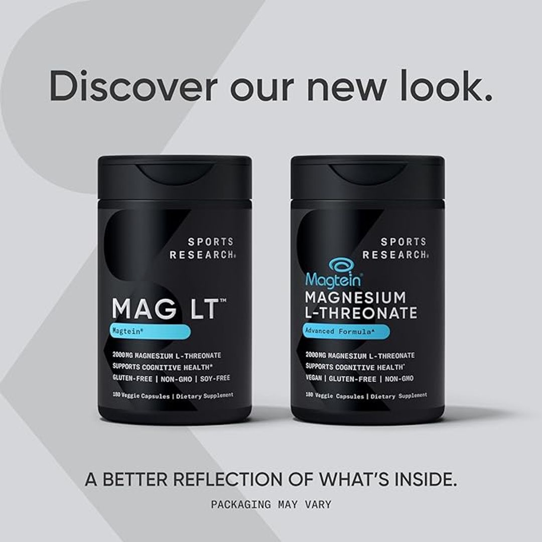 L Threonato de magnesio  2000 mg, 90 Cap SPORT RESERARCH