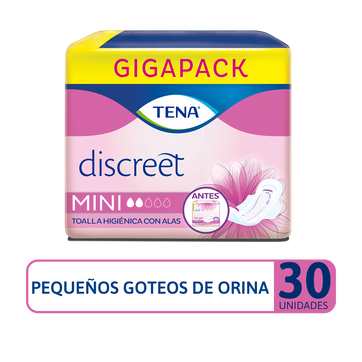 Imagen del producto Toalla Higiénica TENA Discreet Mini x 30 Und