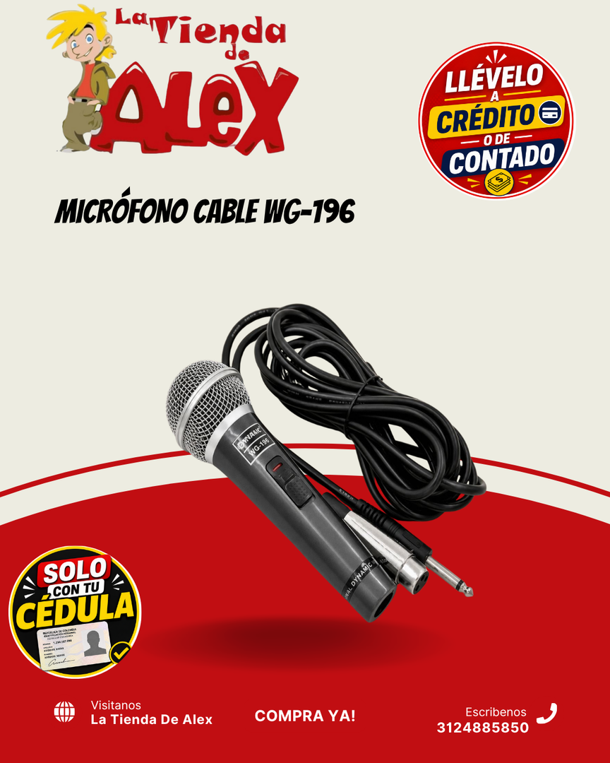 MICRÓFONO CABLE WG-196
