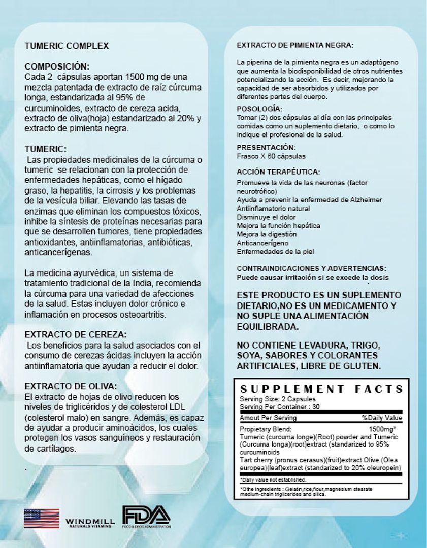 COMPLEJO DE CÚRCUMA CON PIMIENTA NEGRA