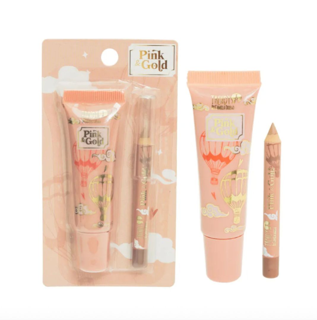 Lip Combo Pink And Gold