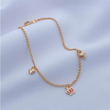 Imagen del producto TOBILLERA CORAZON CORONA 25CM 709099A206