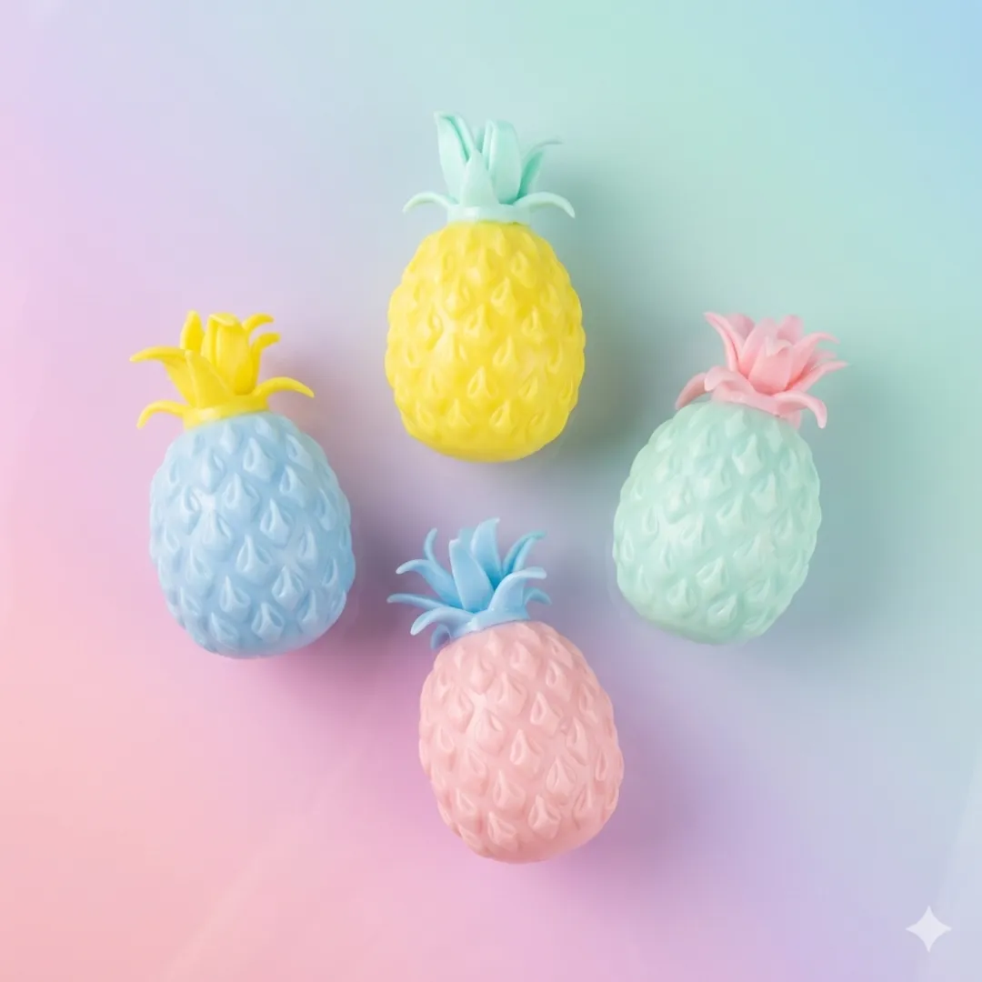 Squishy piña colores pasteles 