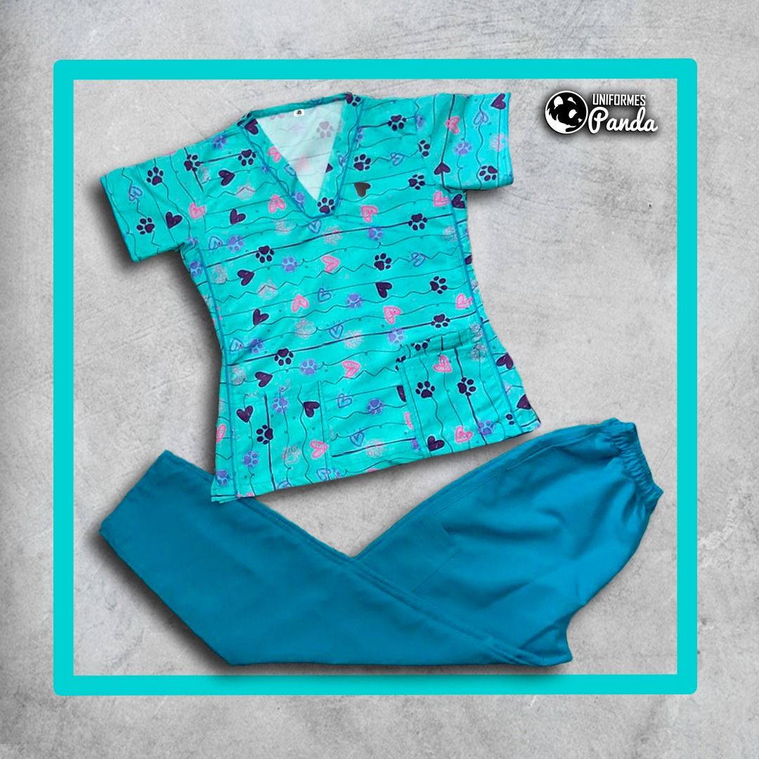 Uniforme Antifluido Estampado Completo 