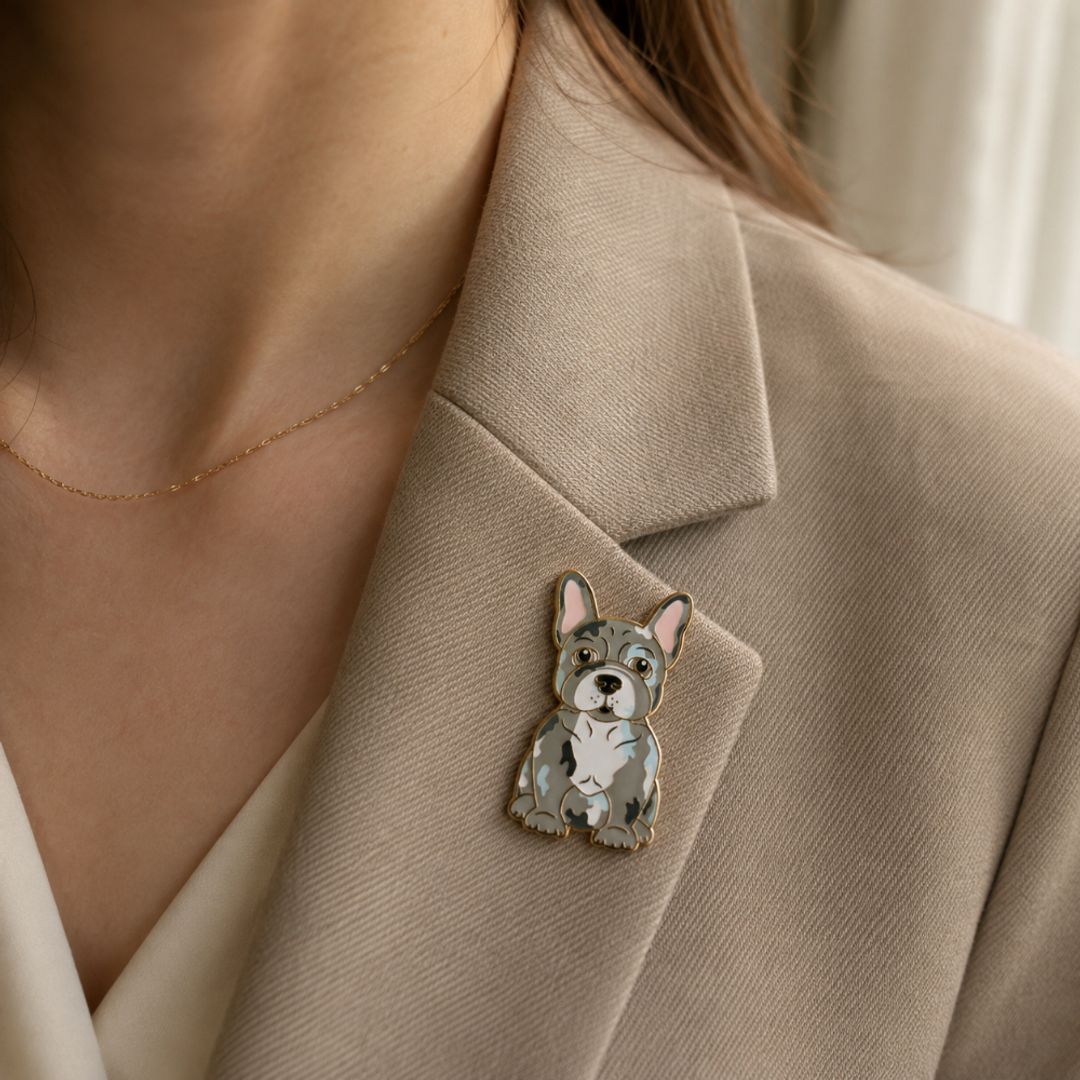 PIN BULLDOG FRANCES MERLE