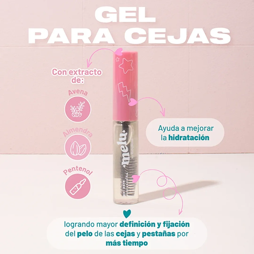 Gel Para Cejas Con Cepillo Melu