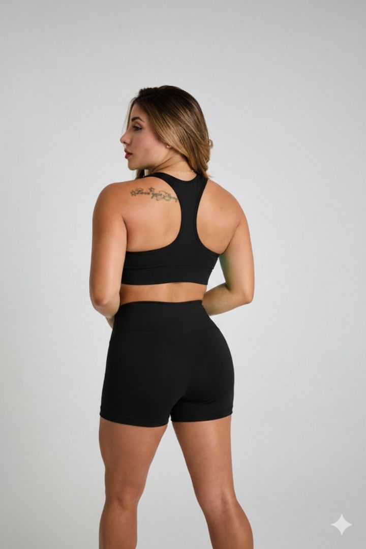 Short Lycra tiro alto