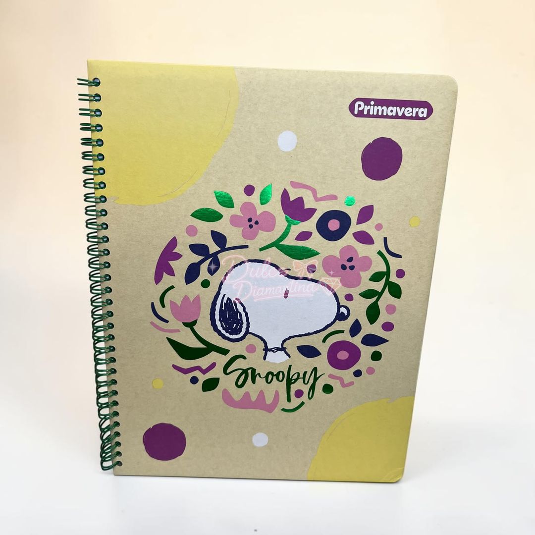 CUADERNO ARGOLLADO SNOOPY 80H CU