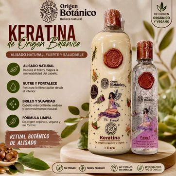 Imagen del producto ORIGEN BOTÁNICO  KERATINA DE ORIGEN ORGANICO & VEGANO LITRO