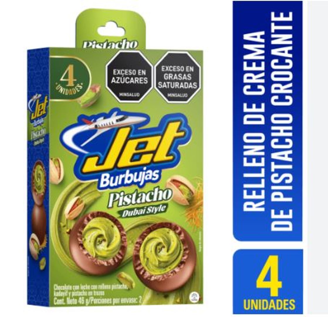 JET BURBUJAS PISTACHO DUBAI*4*46G