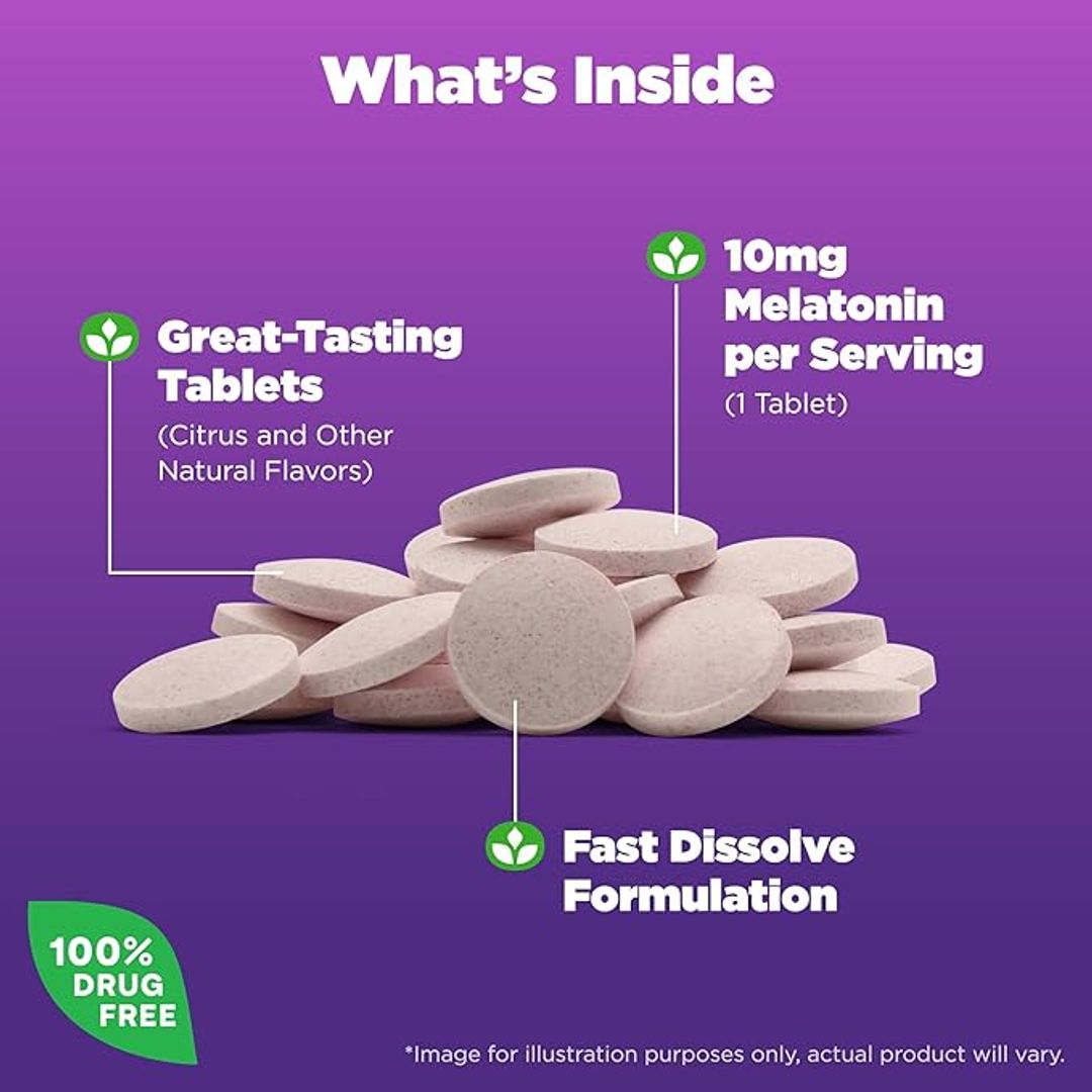 Melatonina 10mg 60tab de disolución rápida Natrol 