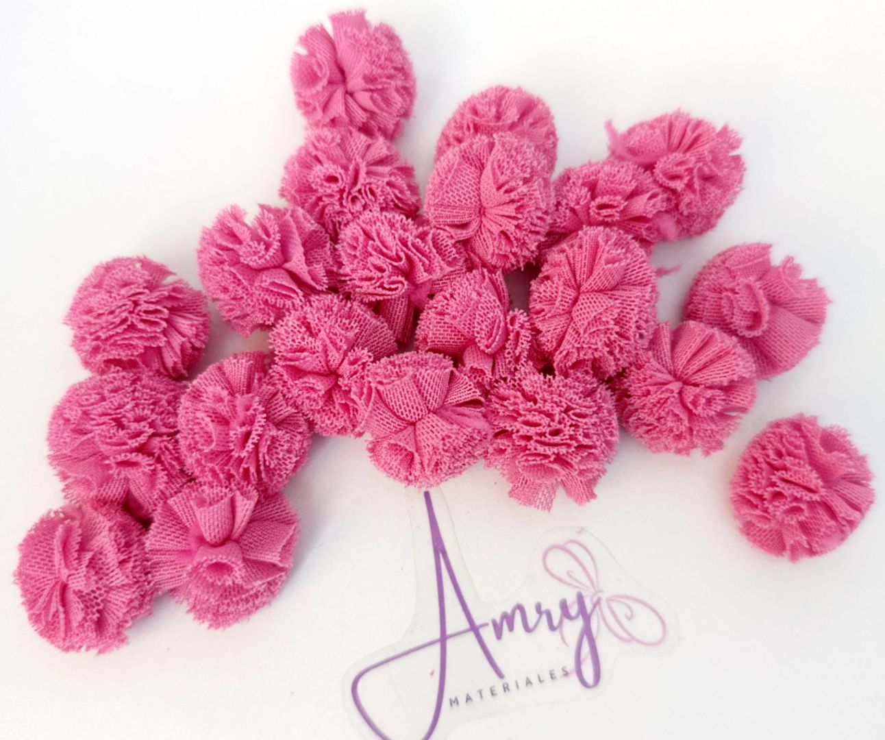 12 Rosado O Pompom 2.5cm 