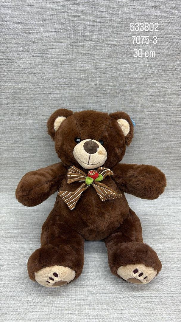 OSO CAFÉ FINO CON MOÑO 30 CM