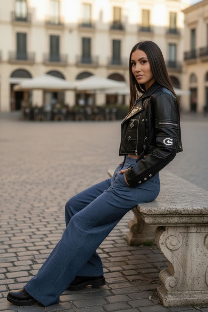 CHAQUETA TIPO CUERO TRUEDITIN