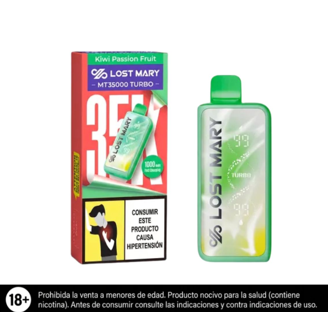 Lost Mary Kiwi Passion Fruit 35.000 Puffs Mt Turbo