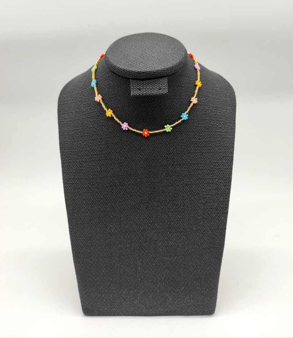 Collar choker margaritas colores