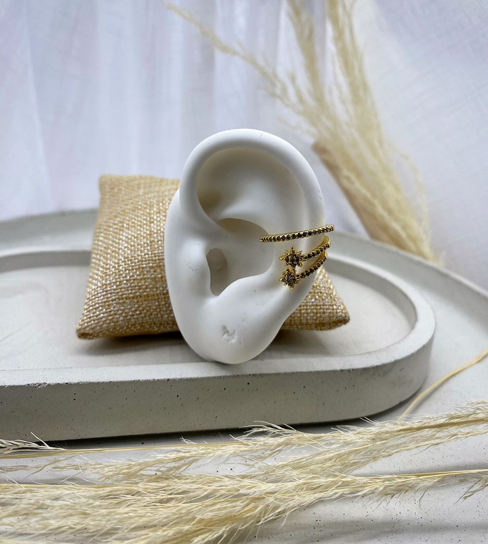 Earcuff dorado, covergold 