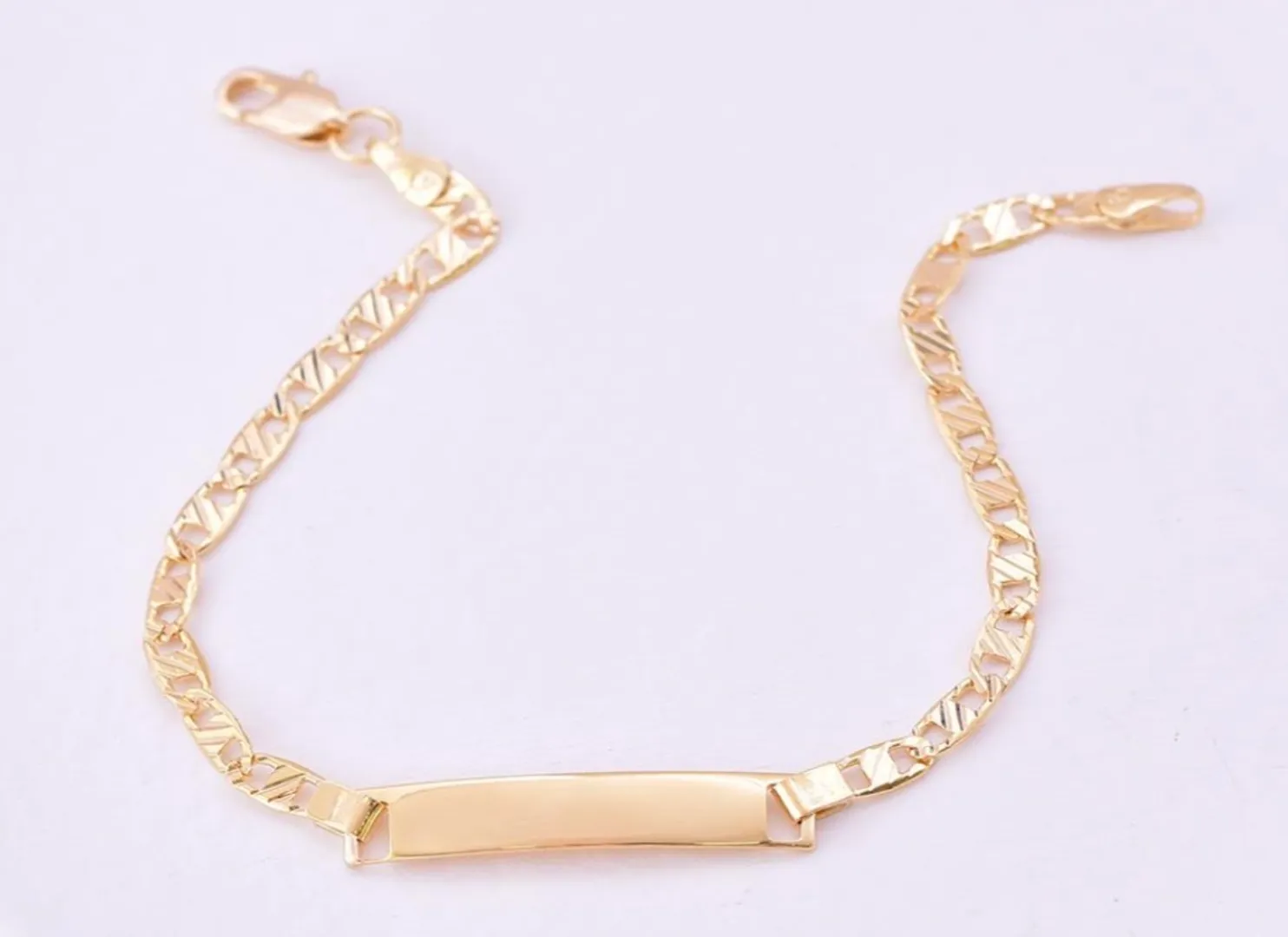 Pulsera placa personalizada niño 16cm