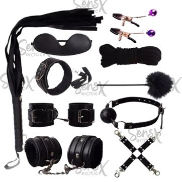 Kit Bondage Juego De 10 Piezas Bdsm Fetiche Juguetes Parejas - imagen 1