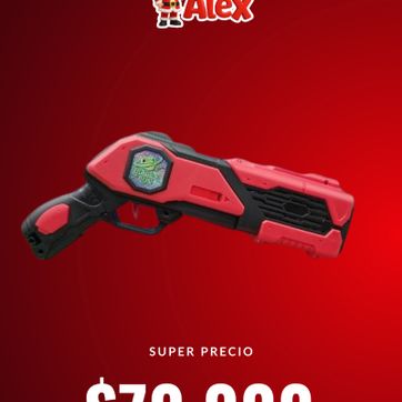 Imagen del producto Pistola Lanza Burbujas "Futuro Rojo" 