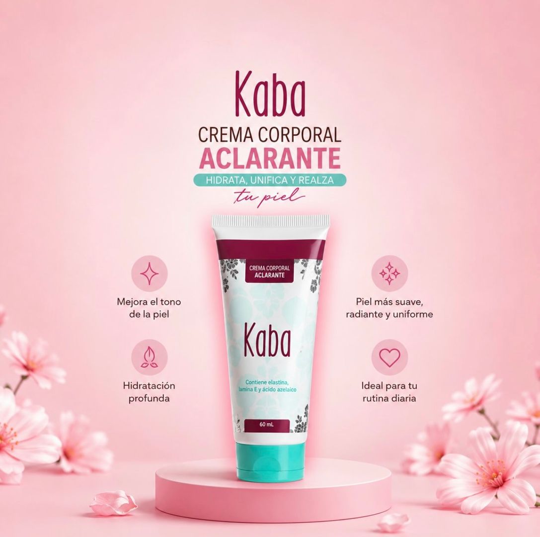 Crema aclarante corporal 