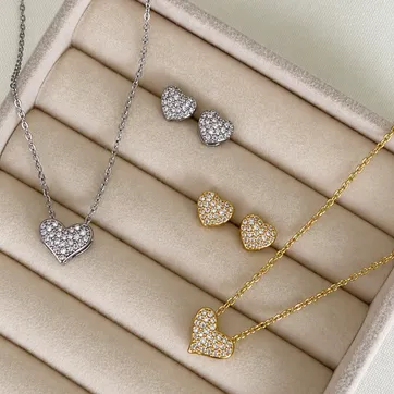 Imagen del producto Cadena set topo corazon 