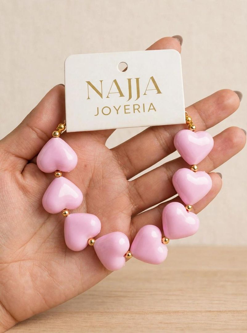 Pulsera Corazones 