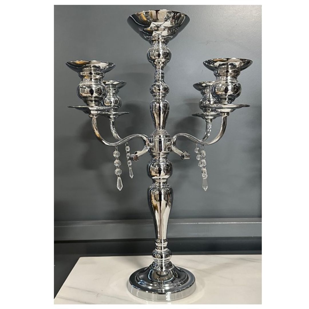 Candelabro Plateado