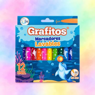 Imagen del producto Marcadores Lavables Grafito x 12