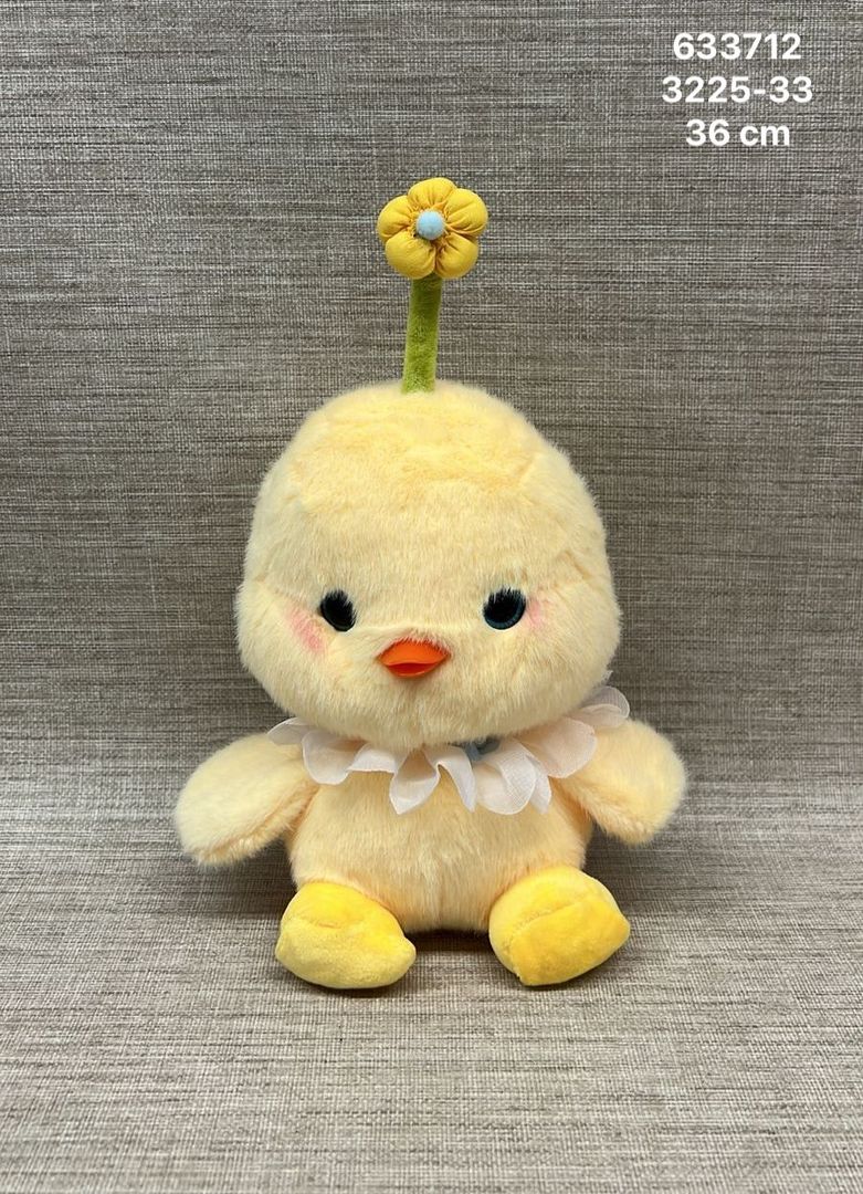 POLLITO CON TUTU Y FLOR DE 30 CM 