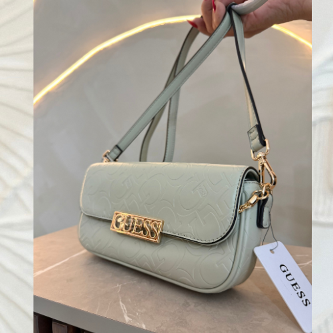 Cartera Guess Verde Agua/Dorado