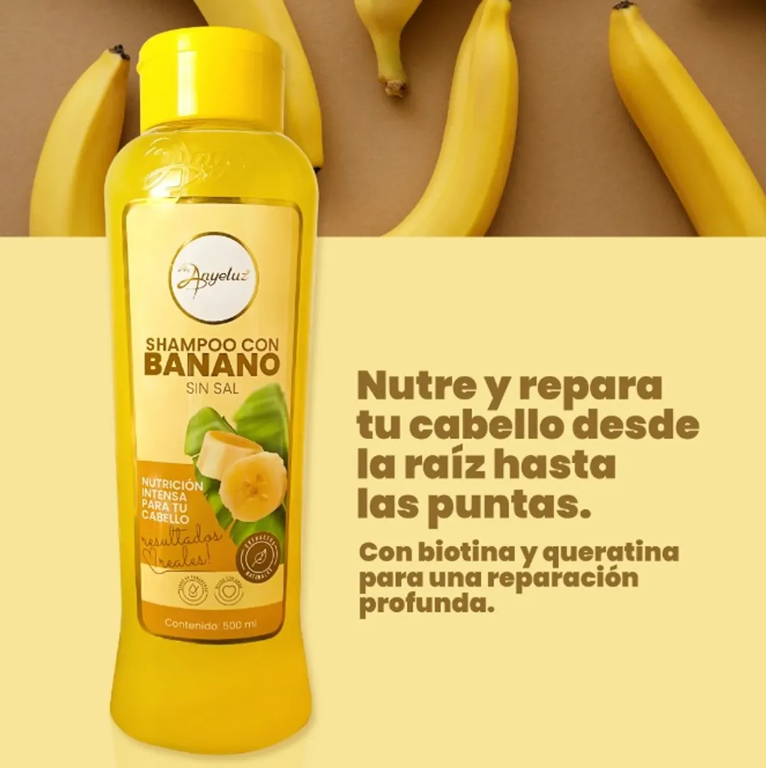 SHAMPOO CON BANANO ANYELUZ 