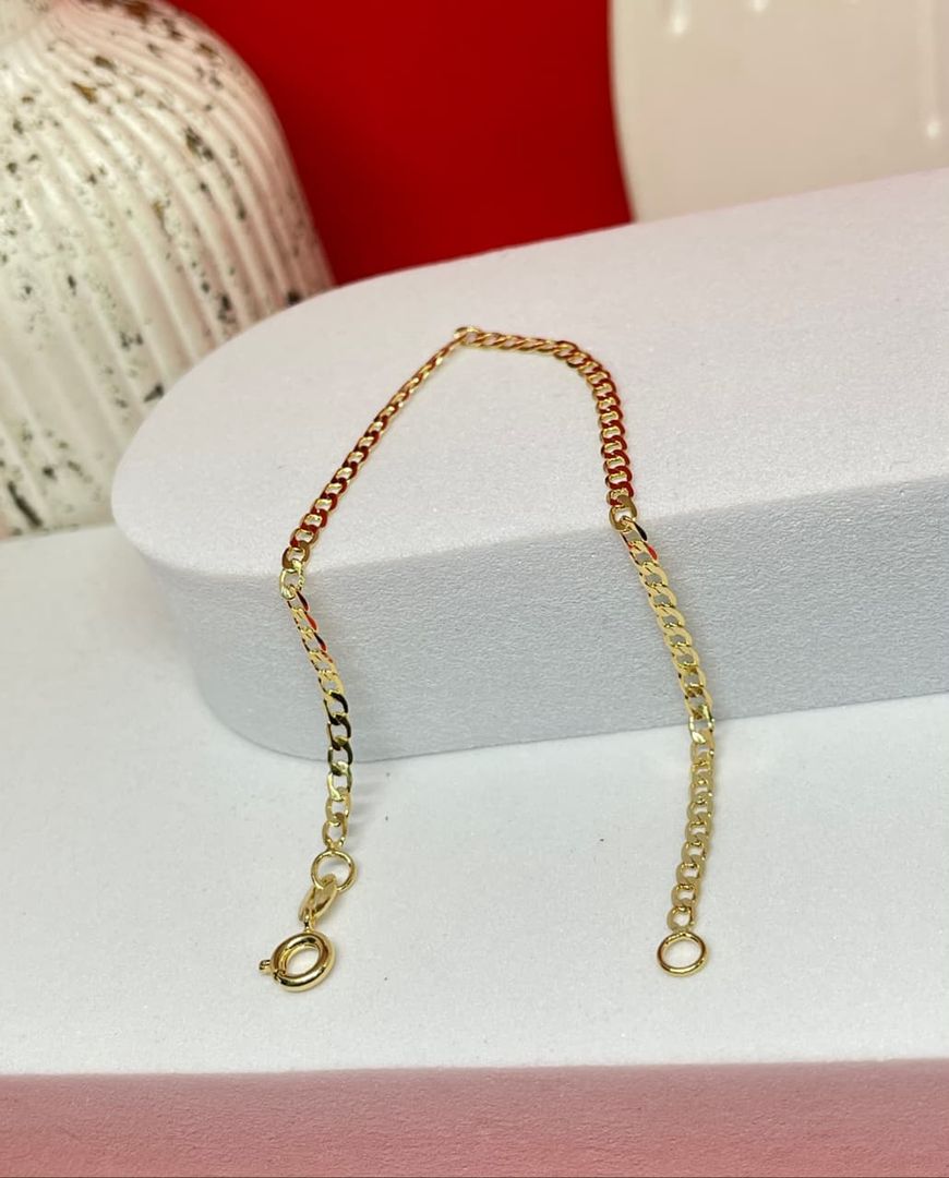 Pulsera cubana 2.2mm de 18cm 