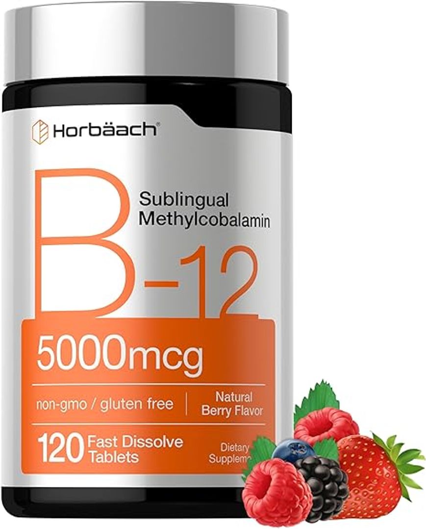 Vitamina B12 de 5000 mcg 120 tab Horbäach