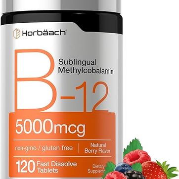 Vitamina B12 de 5000 mcg 120 tab Horbäach - imagen 1