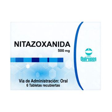 Imagen del producto NITAZOXANIDA 500MG QUIRUPOS DIS X 6 TAB