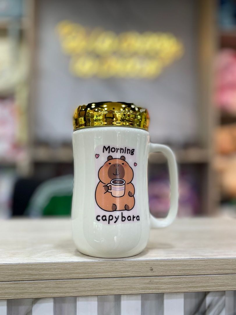MUG TAPA ESPEJO CAPIBARA 