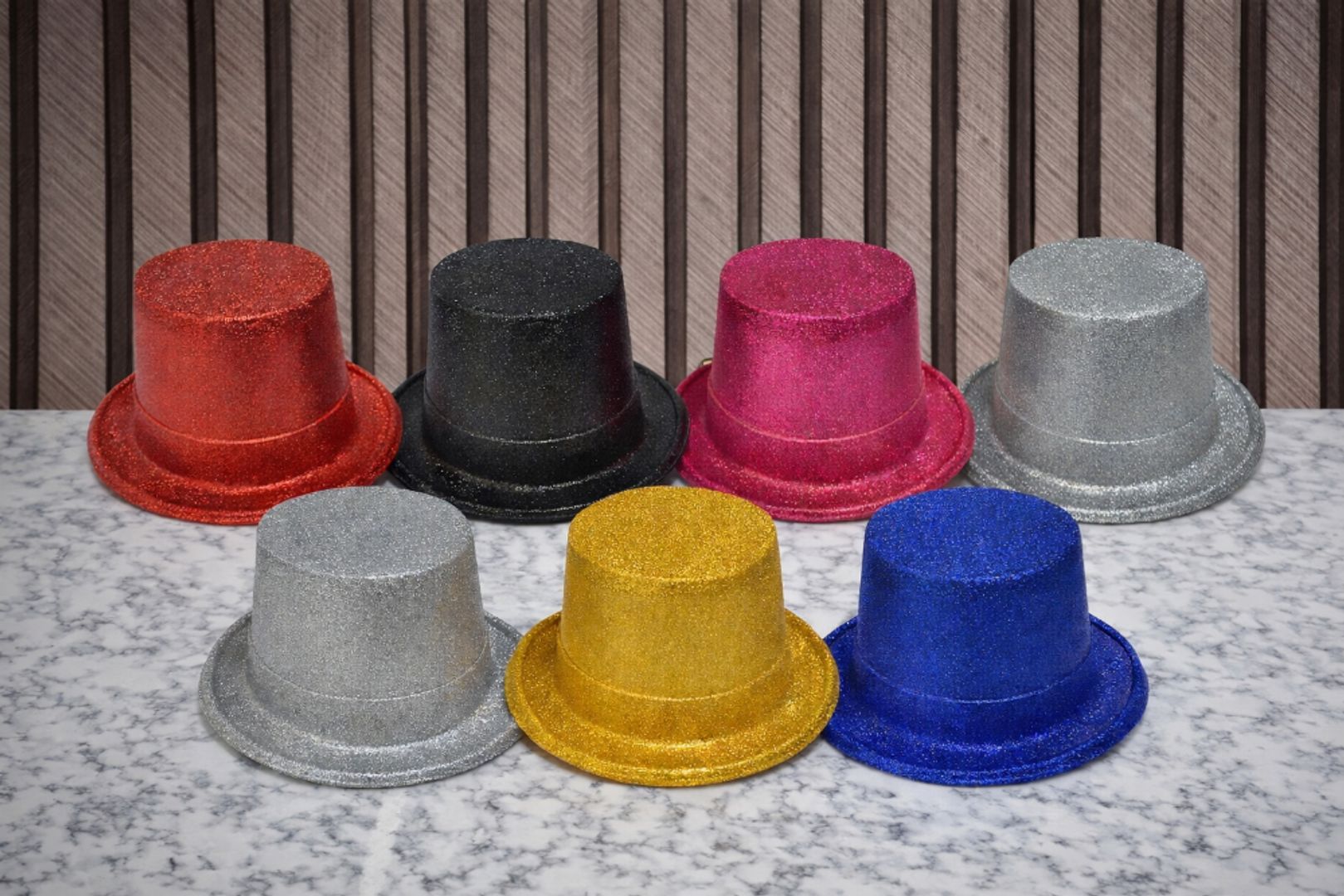 SOMBRERO COPA ALTA ESCARCHADO