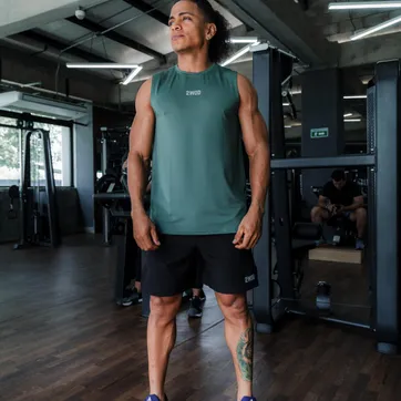 SET MEN CAMISILLA  VERDE H. + PANTALONETA NEGRA - imagen 1