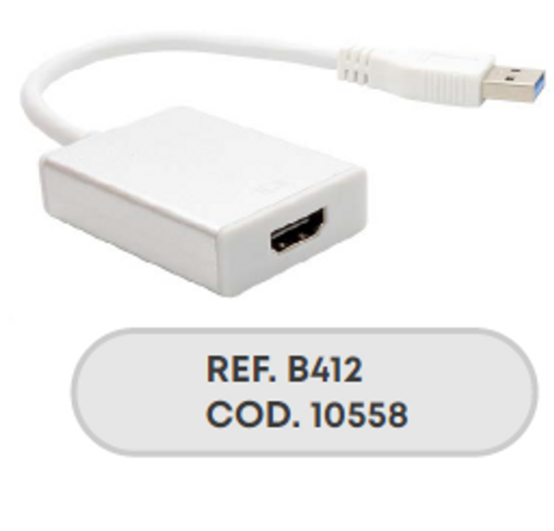 CABLE CONVERSOR USB 3.0 A HDMI HEMBRA