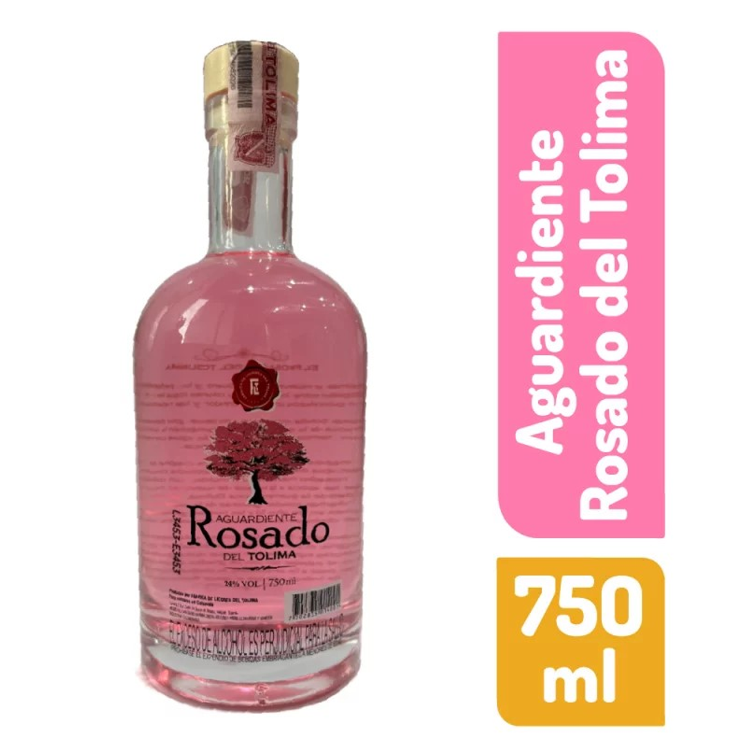 AGUARDIENTE ROSADO DEL TOLIMA*750ML